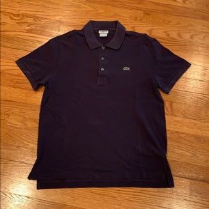 Lacoste Navy Short Sleeve Polo